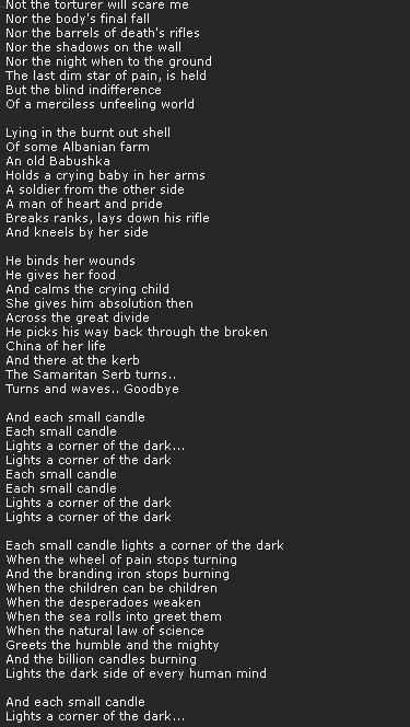 EACH SMALL CANDLE
